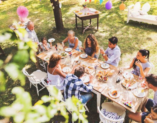 Familienfeier im Garten