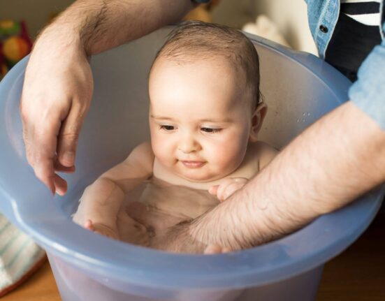 Baby badet