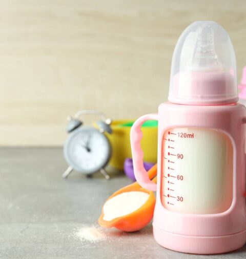 Milch in der Flasche
